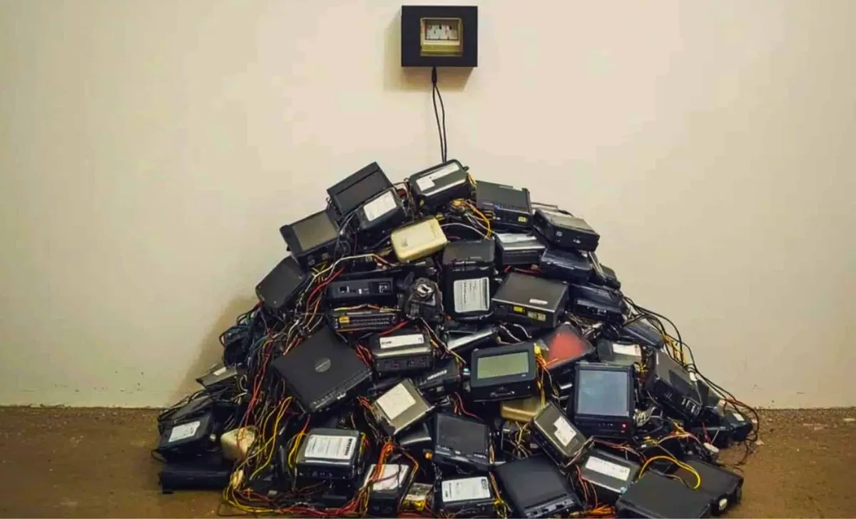 Autarkes Energiesystem aus recycelten Laptop-Akkus in Farmingdale, New York